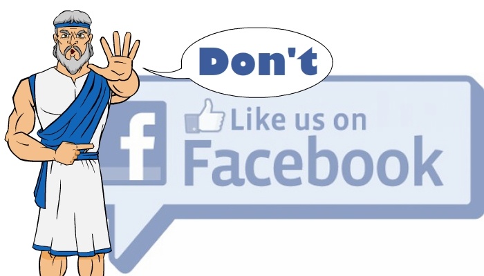 If you want updates on our posts, DON’T like us on Facebook