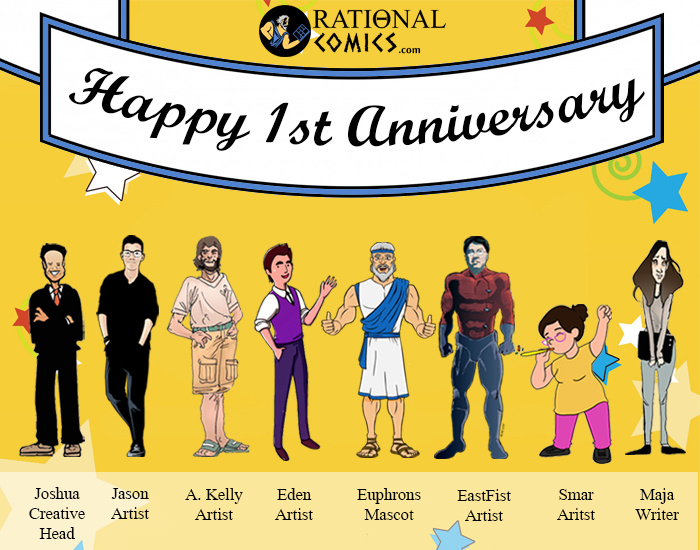 Celebrating Rational Comics 1st Anniversary